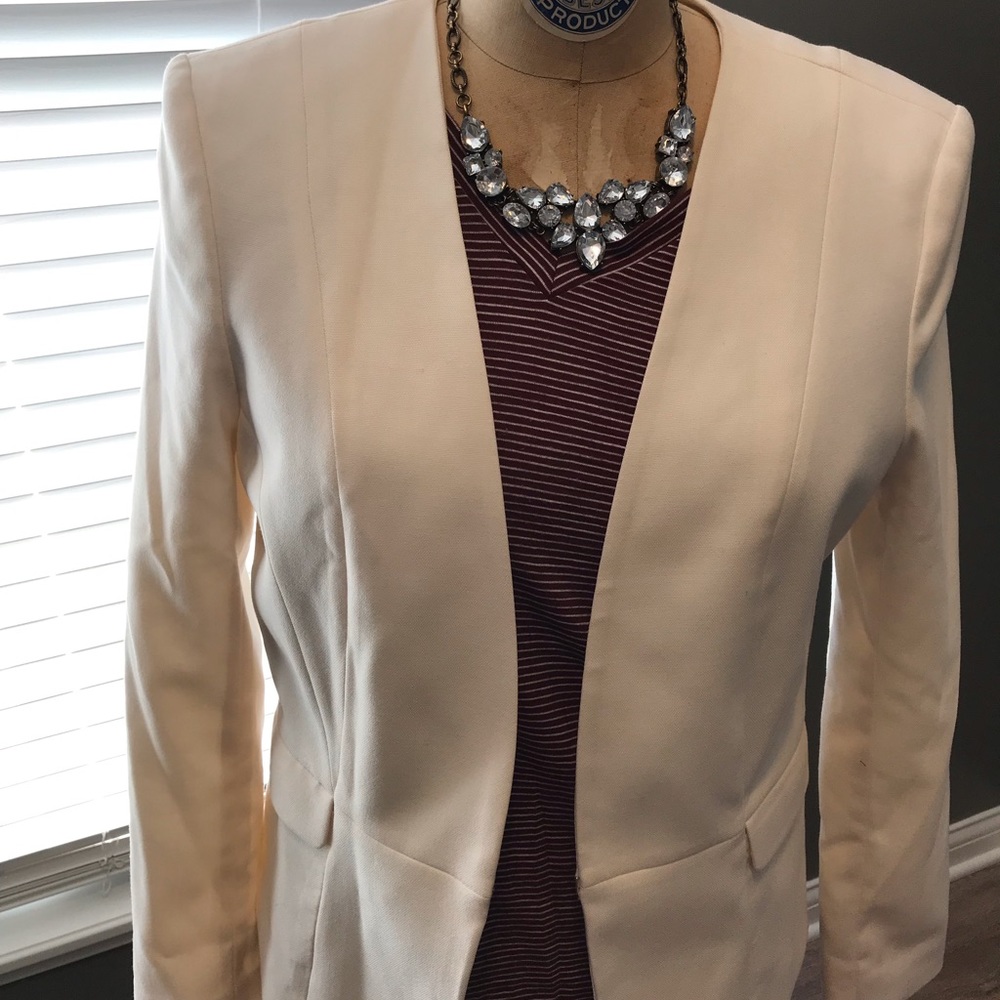 H&M cream blazer